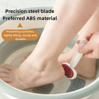 [Last Day Buy 1 Get 1 Free] Dual‑Sided Foot Callus Remover, Replaceable Stainless Steel Blade Foot Scraper🦶