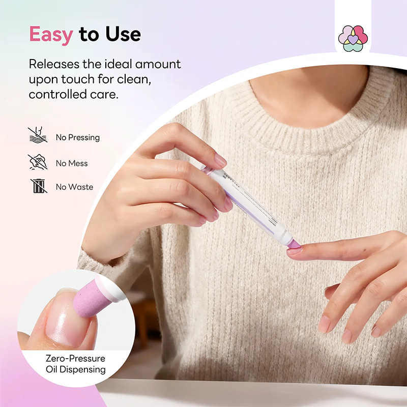 💅[Last Day Buy 1 Get 1 Free] 2‑In‑1 Cuticle Remover Pen, Ceramic 45° Tip With Lemon Oil