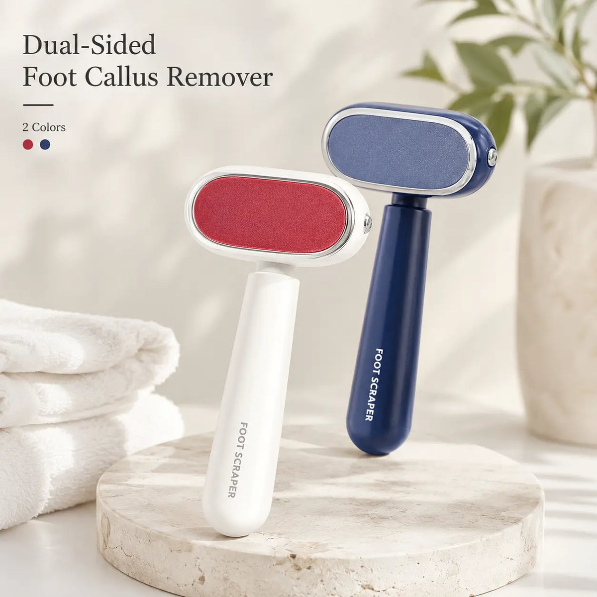 [Last Day Buy 1 Get 1 Free] Dual‑Sided Foot Callus Remover, Replaceable Stainless Steel Blade Foot Scraper🦶
